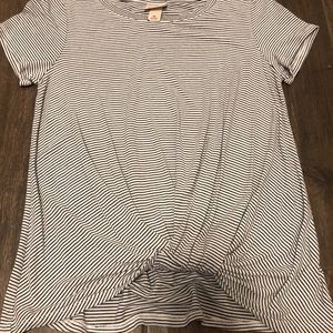 Cute stripe tie shirt